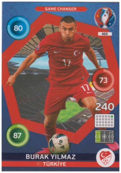 Adrenalyn XL UEFA Euro 2016, Game Changer, #422, Burak Yilmaz