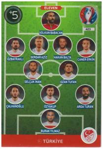 Adrenalyn XL UEFA Euro 2016, Eleven, #423, Turkiye