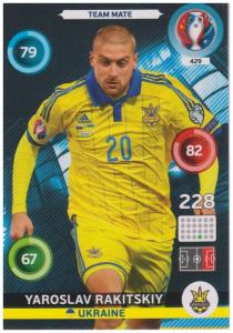Adrenalyn XL UEFA Euro 2016, Team Mate, #429, Yaroslav Rakitskyi