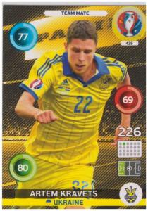 Adrenalyn XL UEFA Euro 2016, Team Mate, #435, Artem Kravets