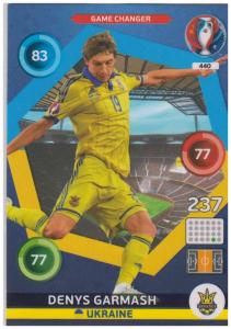 Adrenalyn XL UEFA Euro 2016, Game Changer, #440, Denys Garmash