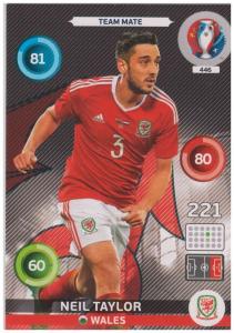 Adrenalyn XL UEFA Euro 2016, Team Mate, #446, Neil Taylor