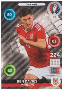 Adrenalyn XL UEFA Euro 2016, Team Mate, #447, Ben Davies