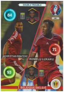Adrenalyn XL UEFA Euro 2016, Double Trouble, #044, Romelu Lukaku / Christian Benteke