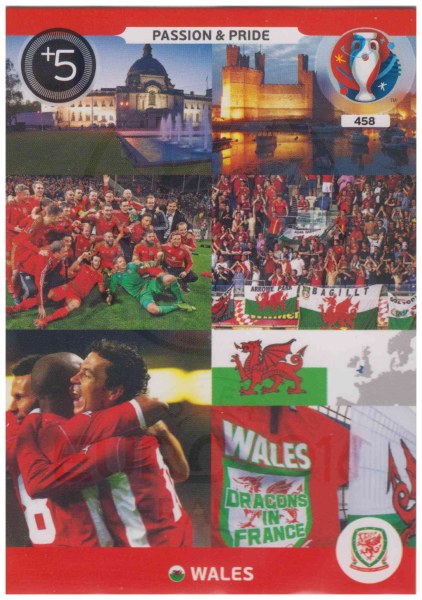 Adrenalyn XL UEFA Euro 2016, Passion & Pride, #458, Wales