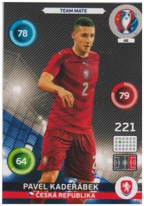 Adrenalyn XL UEFA Euro 2016, Team Mate, #048, Pavel Kaderabek