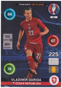 Adrenalyn XL UEFA Euro 2016, Team Mate - Key Player, #052, Vladimir Darida