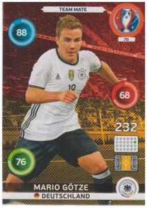 Adrenalyn XL UEFA Euro 2016, Team Mate, #070, Mario Götze