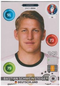 Adrenalyn XL UEFA Euro 2016, Expert, #076, Bastian Schweinsteiger