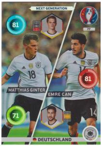 Adrenalyn XL UEFA Euro 2016, Next Generation, #077, Matthias Ginter / Emre Can