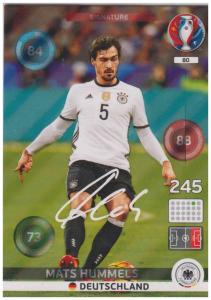 Adrenalyn XL UEFA Euro 2016, Signature, #080, Mats Hummels