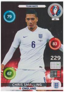 Adrenalyn XL UEFA Euro 2016, Team Mate, #085, Chris Smalling