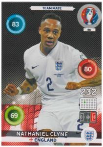 Adrenalyn XL UEFA Euro 2016, Team Mate, #086, Nathaniel Clyne