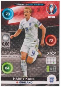 Adrenalyn XL UEFA Euro 2016, Team Mate - Goal Machine, #093, Harry Kane