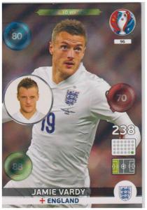 Adrenalyn XL UEFA Euro 2016, One to Watch, #096, Jamie Vardy