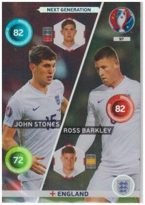 Adrenalyn XL UEFA Euro 2016, Next Generation, #097, John Stones / Ross Barkley