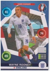 Adrenalyn XL UEFA Euro 2016, Game Changer, #098, Wayne Rooney