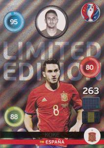 Adrenalyn XL UEFA Euro 2016, Limited Edition, Koke - Shiny