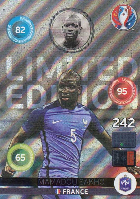 Adrenalyn XL UEFA Euro 2016, Limited Edition, Mamadou Sakho - Shiny