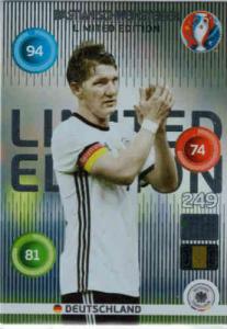 Adrenalyn XL UEFA Euro 2016, Limited Edition, Bastian Schweinsteiger - Classic