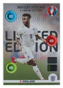 Adrenalyn XL UEFA Euro 2016, Limited Edition, Raheem Sterling - Classic