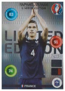 Adrenalyn XL UEFA Euro 2016, Limited Edition, Raphael Varane - Classic