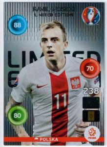 Adrenalyn XL UEFA Euro 2016, Limited Edition, Kamil Grosicki - Classic