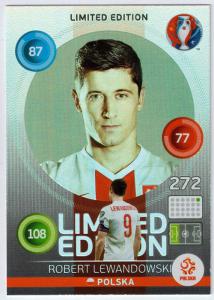 Adrenalyn XL UEFA Euro 2016, Limited Edition, Robert Lewandowski - Hero