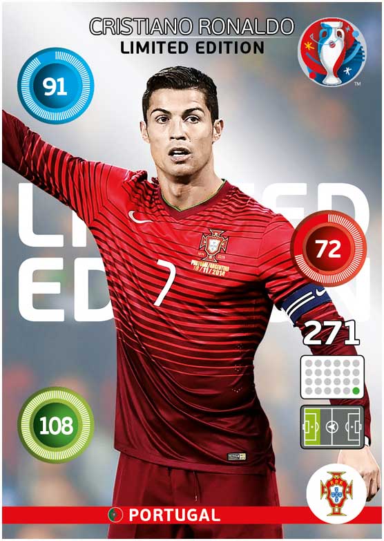 Adrenalyn XL UEFA Euro 2016, Limited Edition, Cristiano Ronaldo - Classic