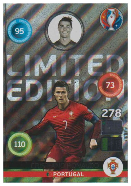 Adrenalyn XL UEFA Euro 2016, Limited Edition, Cristiano Ronaldo - Shiny