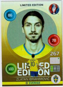 Adrenalyn XL UEFA Euro 2016, Limited Edition, Zlatan Ibrahimovic - Hero