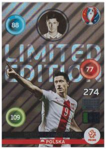 XXL Adrenalyn XL UEFA Euro 2016, Limited Edition XXL, Robert Lewandowski - Shiny