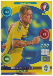Adrenalyn XL UEFA Euro 2016, Rising Star, #SV4, John Guidetti