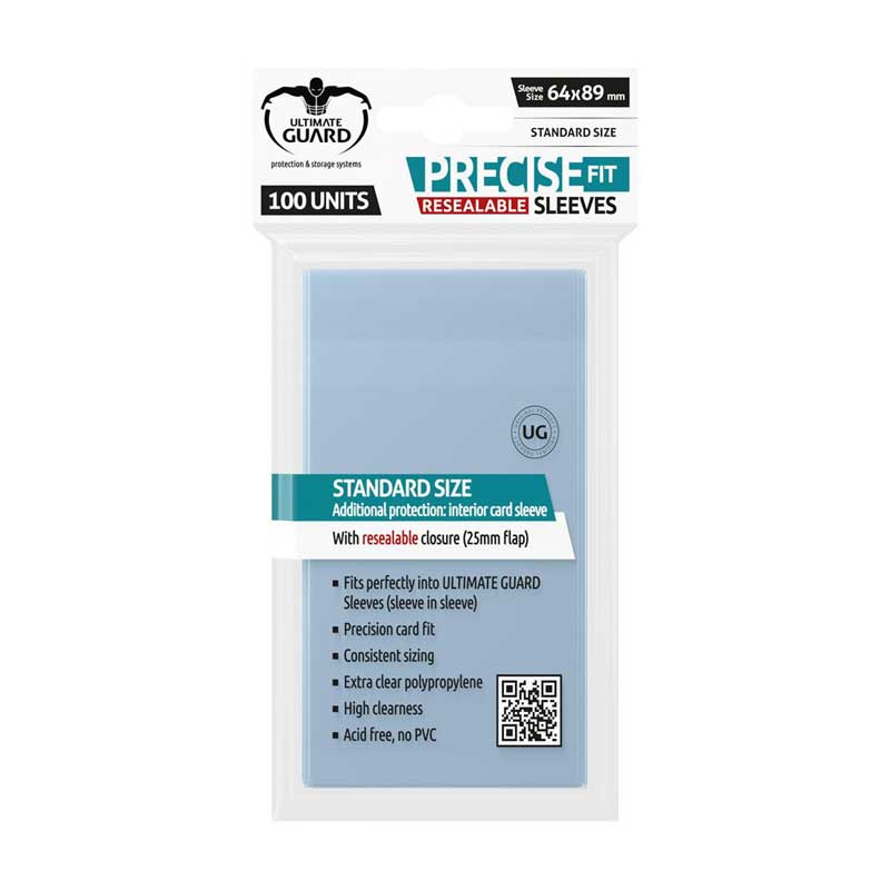 BCW 100 Count Standard Size Resealable Inner Clear Sleeves - 2 Packs BCW 100 Count Standard Size Resealable Inner Clear Sleeves - 2 Packs