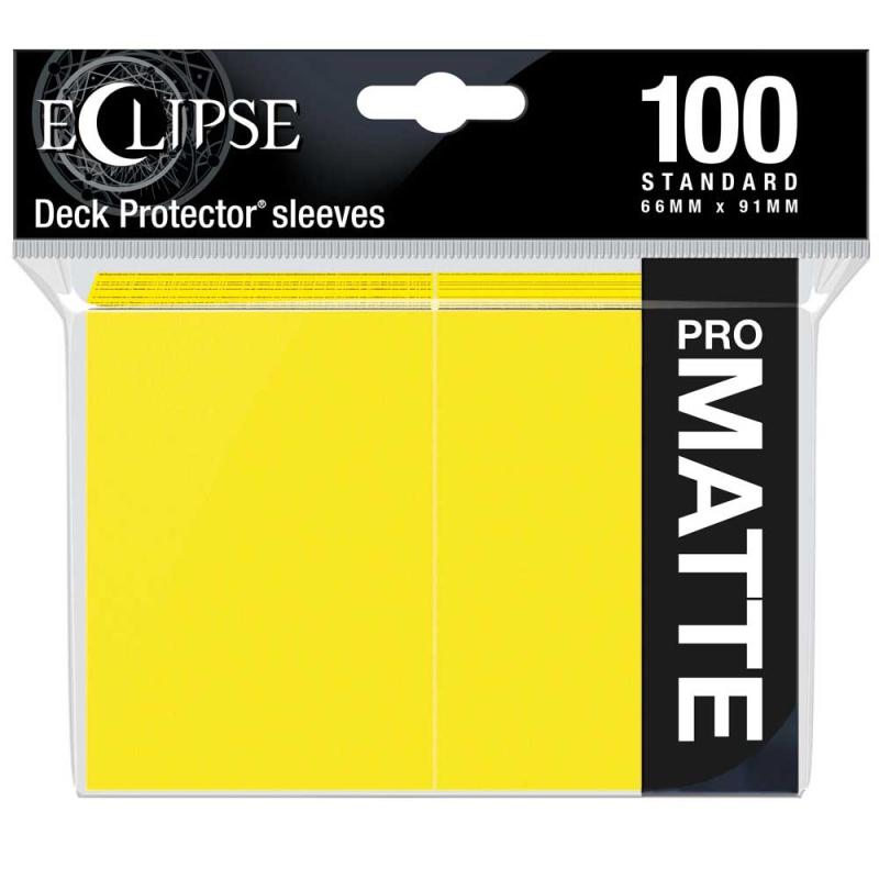 Eclipse Matte Standard Sleeves: Lemon Yellow