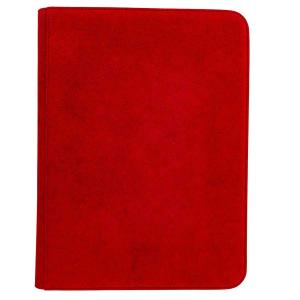 Vivid DELUXE 9-Pocket Zippered PRO-Binder: Red