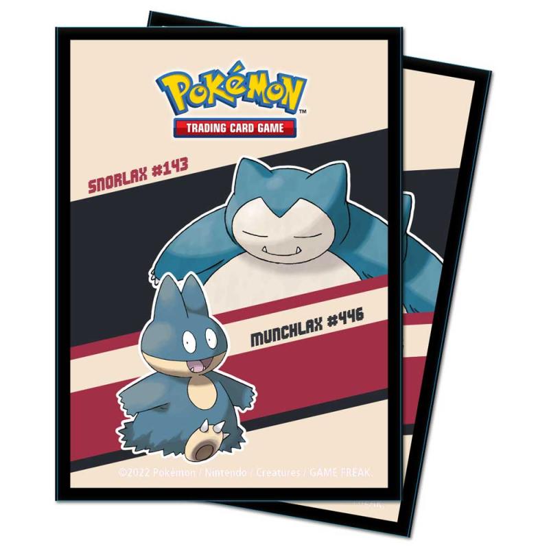 Pokémon, Deck Protector Sleeves Ultra Pro, Snorlax & Munchlax - 65st