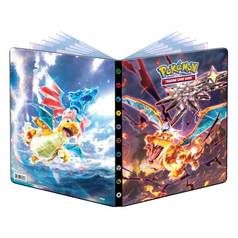 Pokémon, SV3: Obsidian Flame, Portfolio Binder A4 - 9 Pocket [Charizard & Dragonite]