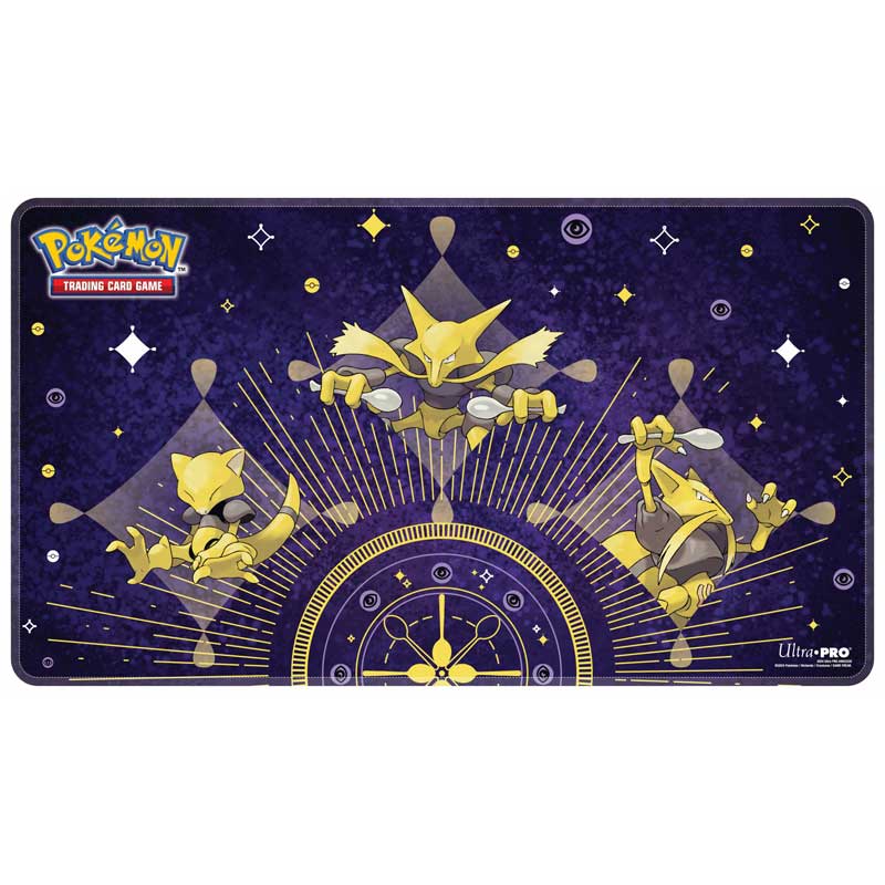 Abra Kadabra Alakazam Evolutions Stitched Playmat for Pokémon