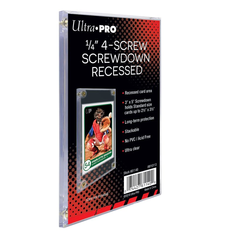 Ultra Pro 1/4" 4-Screw Screwdown Recessed Holder