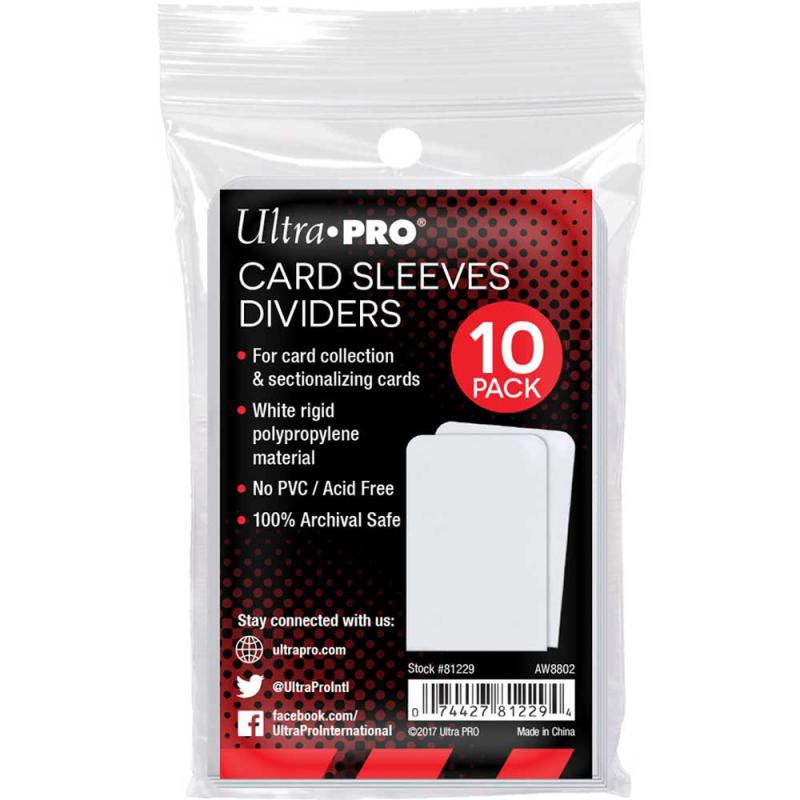 Semi-Rigid Card Divider White (10 pack)