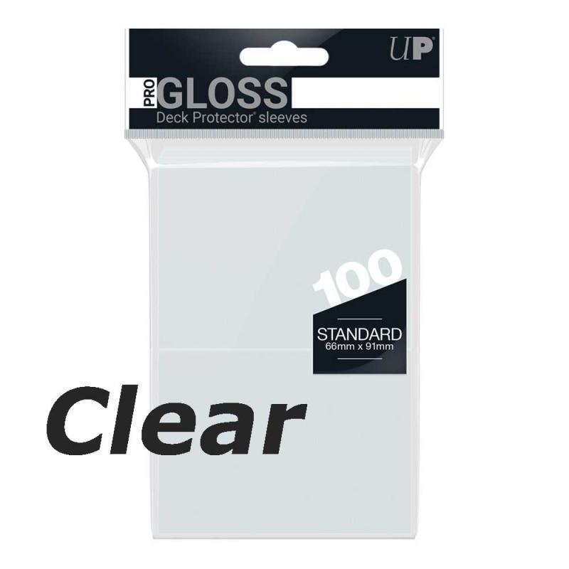 PRO-Gloss 100ct Standard Deck Protector sleeves: Clear
