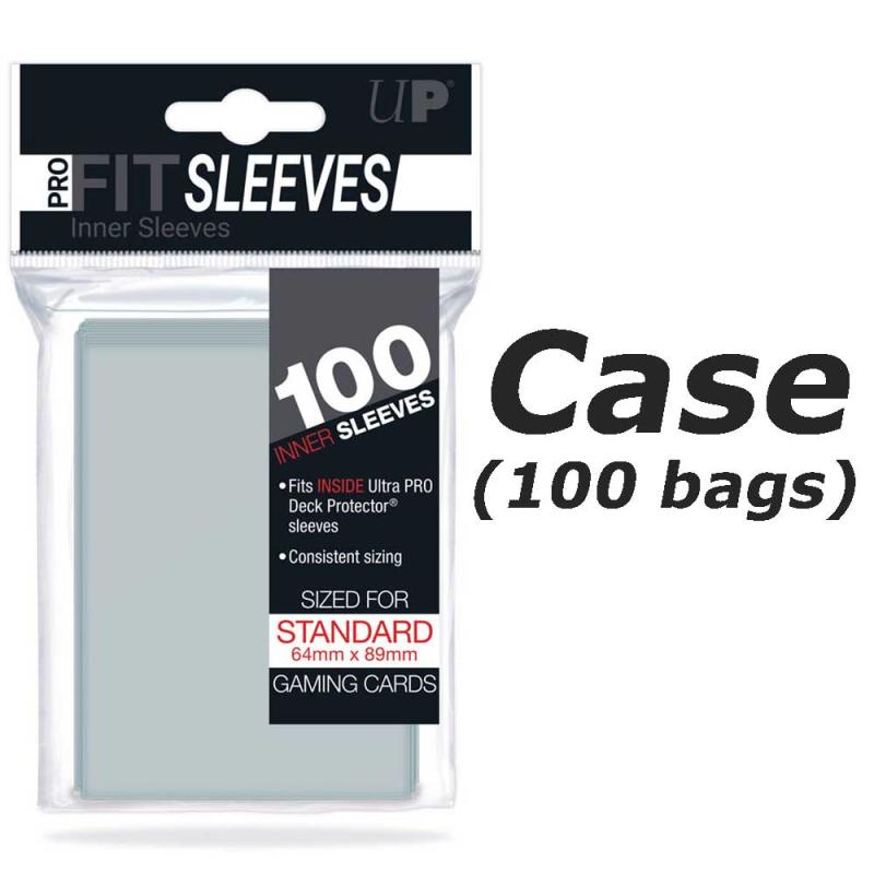Case (100 bags) PRO-Fit Standard Size Deck Protectors 100ct (Clear Ultra Pro)