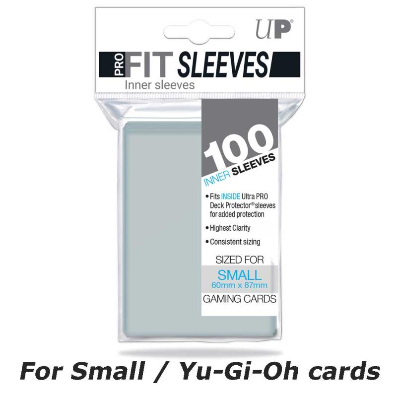 PRO-Fit Small Size Deck Protectors 100ct (Clear Ultra Pro for Yu-Gi-Oh cards)