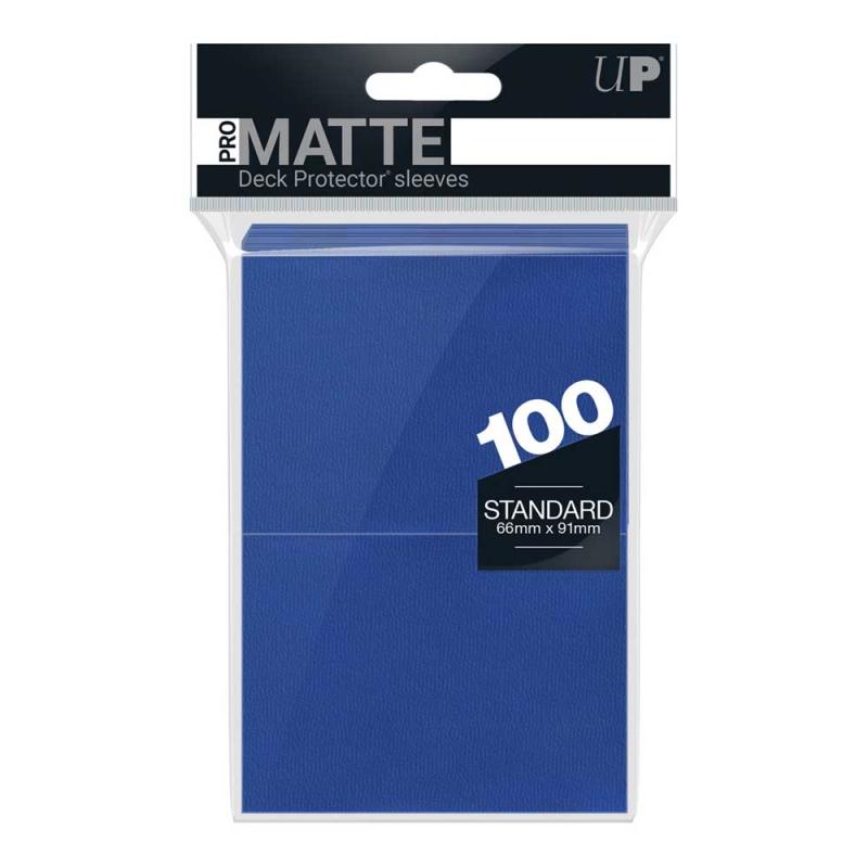 PRO-Matte 100ct Standard Deck Protector sleeves: Blue