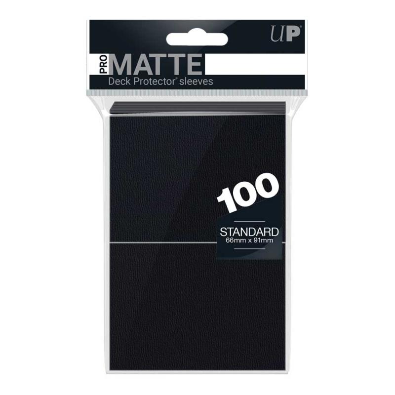 PRO-Matte 100ct Standard Deck Protector sleeves: Black