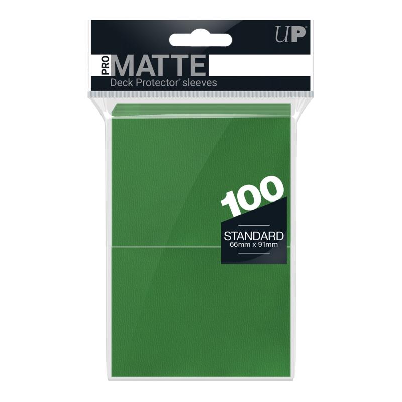 PRO-Matte 100ct Standard Deck Protector sleeves: Green