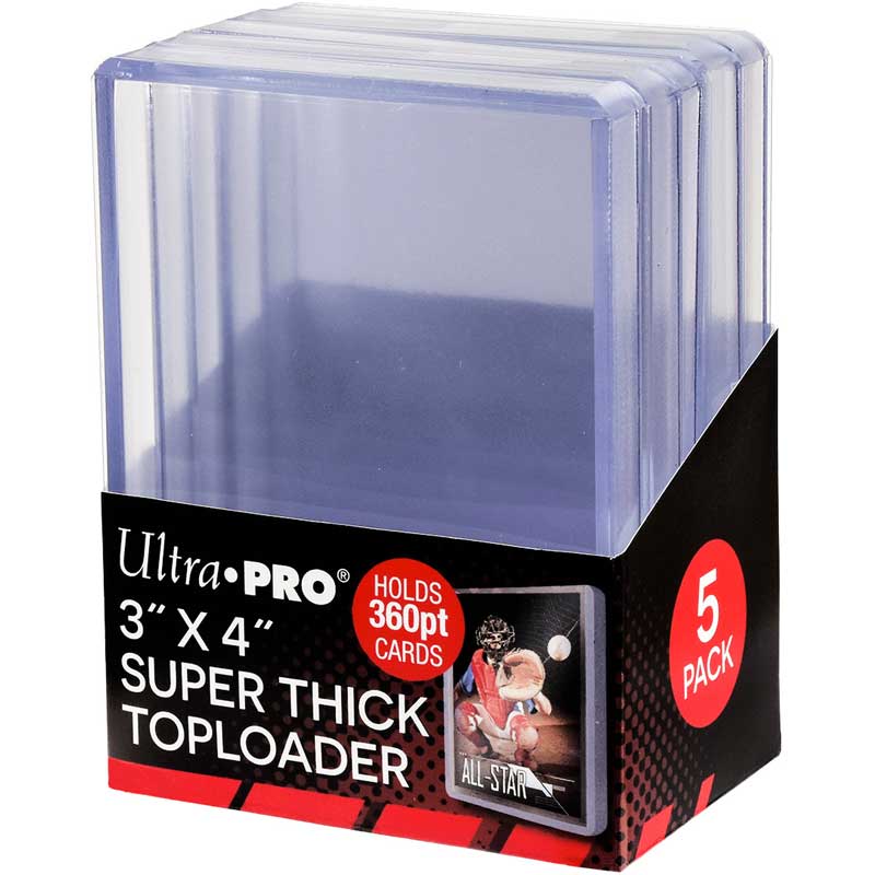 Toploaders, 360pt, 5-pack