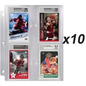 Display (10 pages) 4-Pocket Page for Graded Beckett Slabs