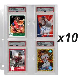 Display (10 pages) 4-Pocket Page for PSA Slabs